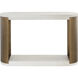 Cavette 50 X 32.5 inch White / Antique Brass Outdoor Console Table